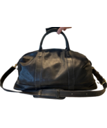 Coach 502 502L Vintage Leather Cabin Bag Luggage Lexus Unisex Black VTG ... - $227.00