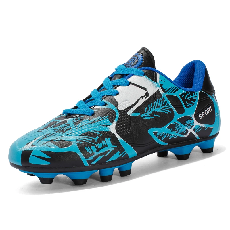 Hot Sale Men Soccer Shoes Fashion Printed Long Spike Children&#39;s Football Boots C - £125.46 GBP