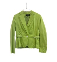 Women’s Signature By Larry Levine Bright Green Button Jacket NWT Size 8 - £21.19 GBP
