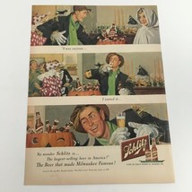 1950 Joseph Schlitz Brewing Company Beer Vintage Print Ad - $8.50