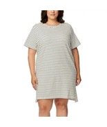 Buffalo David Bitton Women&#39;s Plus Size 3X Black Stripe Short Sleeve Dres... - £6.40 GBP