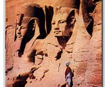 Rock Temple at Abu Simbel Egypt UNP DB Postcard P24 - £3.90 GBP