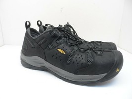 KEEN Men&#39;s Atlanta Cool II Utility Steel Toe Work Shoe 1023216 Black Size 12D - £85.42 GBP