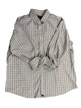 UNTUCKit Men&#39;s Shirt Linen Pink/Blue Long Sleeve Button Down Shirt Size ... - $23.36