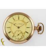 Gold Filled Illinois Orologio Co Antico Aperto Viso da Tasca Gr 184 16S 17J - $375.88 CAD