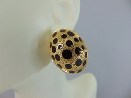 Pr Womens Vintage Estate 18K Yellow Gold Leopard Earrings 12.5g E1610 - £1,499.63 GBP