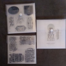 CLOSE TO MY HEART MY ACRYLIX STAMPS Lot 3 incl Card Chatter - $17.82