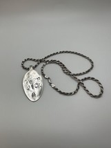 Handmade Sterling Silver Dope Sick Spoon Pendant Necklace 24” X 4mm - £119.28 GBP