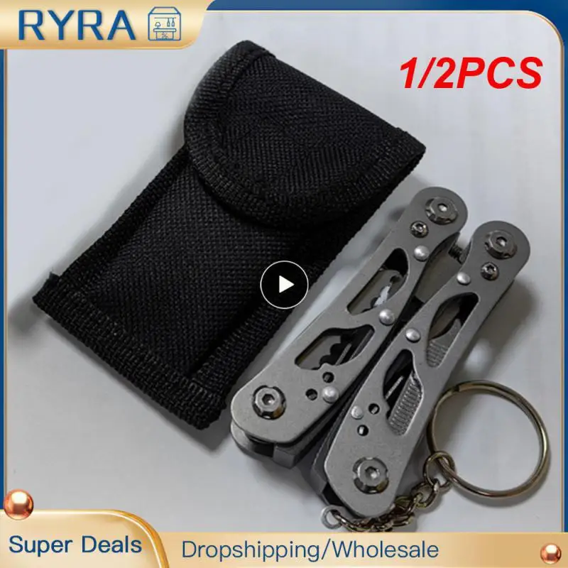 1/2PCS Multifunction Stainless Steel Pocket Knife Pliers Folding Pliers - £9.53 GBP+