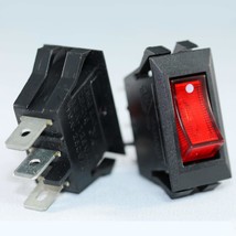 Zing Ear ZE-215 Illuminated Red Rocker Switch 120 volts 15 amps for Heater - $12.86