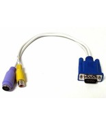 VGA SVGA to TV RCA S-VIDEO Cable Laptop Adapter Converter - FREE SHIPPING!! - £6.75 GBP