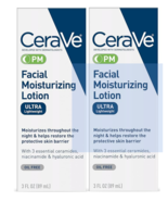 2 Pack CeraVe Facial Moisturizing Lotion PM Ultra Lightweight 3 oz - $23.38