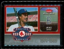 2006 Fleer Greats Of The Game Baseball Card BOS-JR Jim Rice Red Sox 1974-1989 - £8.56 GBP