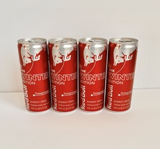 FOUR Red Bull Pomegranate Winter Edition Cans 8.4oz each NEW - $69.99