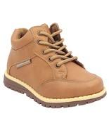 Akademiks Baby Work Boots Lace Up Ankle Booties &#39;Stand&#39; Size US 8 Tan Brown - £15.80 GBP