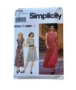 Simplicity Dress Pattern Easy To Sew Size 8 10 12 14 New UNCUT 1996 #7186 - $148.33 MXN