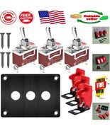 Heavy Duty 3 Gang Toggle Switch - 15A/20A Rated with Safety Cover Set In... - $420.09 MXN