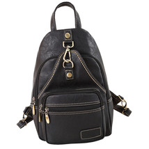 Multifunction Vintage Soft Leather Mini Backpack Purse Women Female Small Should - £53.51 GBP