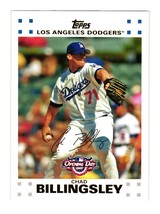 2007 Topps Opening Day Baseball Card Chad Billingsley 120 Los Angeles Dodgers - £2.36 GBP