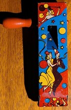 Vintage Tin Litho Toy Spinning Noisemaker Boy &amp; Girl Dancing - £7.95 GBP