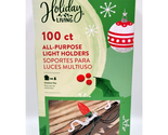 Holiday Living Plastic Shingle Gutter Clips Christmas Light 100 Pk for a... - £7.92 GBP