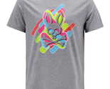 Men&#39;s Psycho Bunny Short Sleeve Tee Logo Graphic Shirt Heather Grey T-Shirt - $24.95