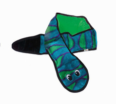 Outward Hound Invincibles Dog Toy Snake 6 Squeakers Blue/Green 1ea/XL - £18.94 GBP