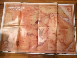 Nottingham Castle / Robin Hood Country Double Sided Poster Map Foldout - $21.77