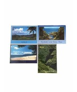 LOT OF 4 1980&#39;s POSTCARDS MAUI HAWAII HANA, KENNEDY PROFILE - 1 USED - £7.51 GBP