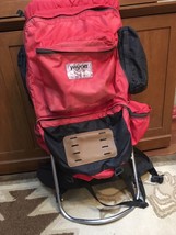 Vintage Large Red Jansport External Frame Hiking Backpack - £46.00 GBP