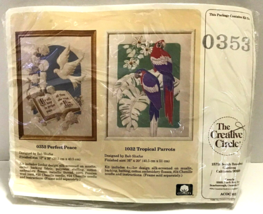 The Creative Circle Embroidery Kit 0353 Perfect Peace Dove Bob Shafor Vintage - £21.38 GBP