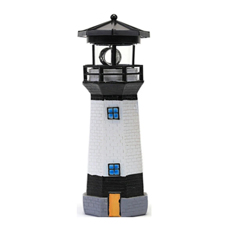 Modern LED Simulation Rotatable Windmill Solar Lighthouse Living Room Bedroom Re - £74.32 GBP