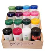 Crystal Journey Herbal Magic Reiki Charged 3x6 Pillar Candles Hand Poure... - £18.79 GBP