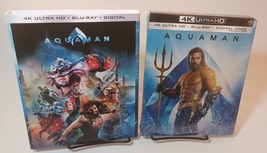 Aquaman Steelbook (4K+Blu-ray) Custom Slipcover-NEW-Free Box Shipping with Track - £47.23 GBP