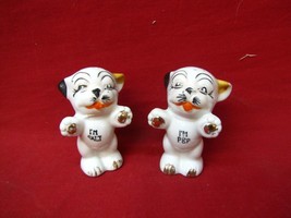 Vintage Cute Puppy Dogs Salt and Pepper Shakers - Japan 1950s - £23.29 GBP