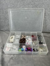 Random Assortment Of Jewelry Making Craft Mix In Clear Case - $24.98