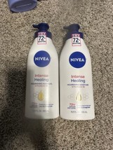 Nivea Lotion Intense Healing 48Hr 16.9 Ounce Pump Dry to Very Dry Skin LOT 2 FS - £13.38 GBP