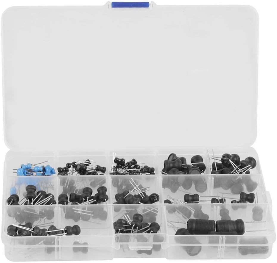 Choke Inductor Assortment Kit, 145 Pcs., 10Uh–10Mh, 12 Values. - $35.93
