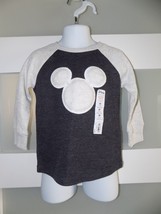 Disney Jumping Beans Mickey Mouse LS Crew Shirt Size 2T Boy&#39;s NEW - $14.80