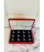 Rare Vintage 12 Cartier Sterling Silver Cherub On Turtle Place Card Holders - $4,337.35