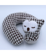 Owl Eddie Bauer Neck Pillow Gray White Stuffed Child Head Rest Animal - $24.73