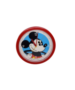 Vintage Disney Mickey Mouse Lorus Quartz Red Wall Clock 10.5&quot; Japan - $12.86