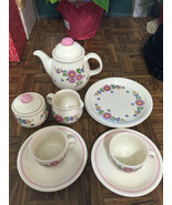 Vintage 1980s East German (DDR) Ceramic Tea Set New Never Used Country S... - £21.67 GBP
