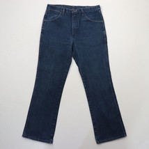 Wrangler Men&#39;s 935NAV Denim Jeans 36 x 32 Cowboy Boot Cut Blue (34.5 x 31 measr) - £16.91 GBP