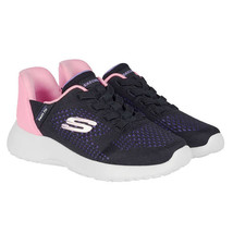 Skechers Kid&#39;s Size 3 Swift Fit Runner Shoes Sneakers, Black/Pink NEW - £20.25 GBP