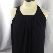 Charming Charlie Womens Black /White Hem Sleeveless Tank Top Sz Med. - £7.41 GBP