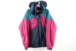 Vintage 90s Columbia Womens Large Spell Out Color Block 2 in 1 Winter Jacket - £43.48 GBP
