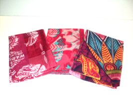 Lot of 3 Breast Cancer Awareness Scarves NEW Ford Warriors in Pink Oblong NEW - £17.79 GBP