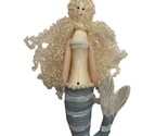 Midwest CBK G Hanging Raffia Striped Mermaid Christmas Ornament Beach Co... - £7.82 GBP