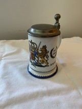 Bayern Coat Of Arms 6” Gerz Lidded Beer Stein German Handcrafted 94% Zin... - £22.02 GBP